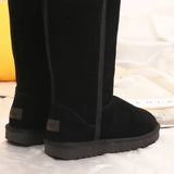 Bottes d'hiver hautes pour femme style classique confort douillet