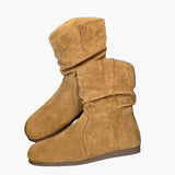 Bottes plates femme style décontracté pour automne et hiver