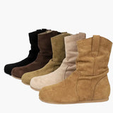 Bottes plates femme style décontracté pour automne et hiver