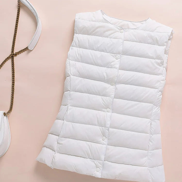 Kim – Gilet Ultraléger en Duvet pour Femme