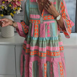 Damska Boho Elegancka Sukienka | Mini