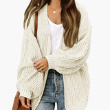 Gilet Cardigan Décontracté Femme Style Oversize pour Automne et Hiver