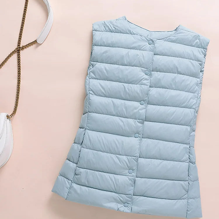 Kim – Gilet Ultraléger en Duvet pour Femme