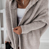 Chiara - Gilet Tricoté à Capuche