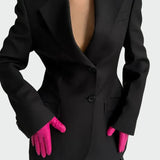 Moolie | Marynarka z Imponującą Linią i Guzikami