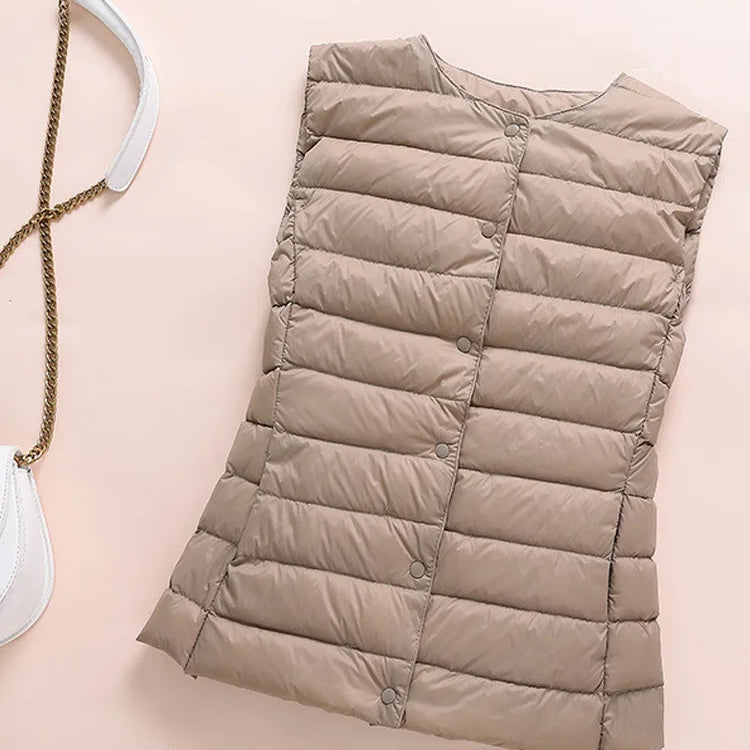 Kim – Gilet Ultraléger en Duvet pour Femme