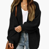 Gilet Cardigan Décontracté Femme Style Oversize pour Automne et Hiver