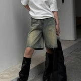 Nathalie | bermudy damskie jeansowe vintage washed, stylowe i casualowe