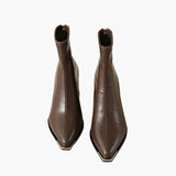 Bottes à talons carrés élégantes pour femme style automne hiver – Mode urbaine chic