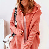 Chiara - Gilet Tricoté à Capuche