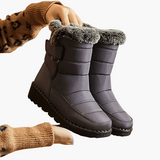 Bottes d'hiver imperméables pour femme, style chaud et antidérapant, idéales pour la marche en ville ou à la montagne