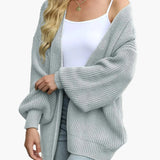 Gilet Cardigan Décontracté Femme Style Oversize pour Automne et Hiver