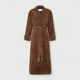 Veronika - Elegancki płaszcz trench z wysokim kołnierzem