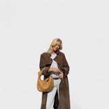 Veronika - Elegancki płaszcz trench z wysokim kołnierzem