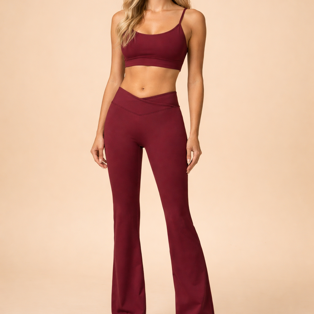 Nina | Stylowe Legginsy z Rozszerzaną Nogawką