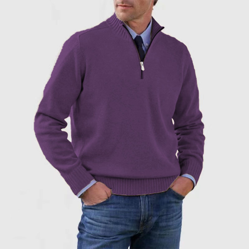 Sweter Męski z Półgolfem - Komfort i Elegancja na Co Dzień