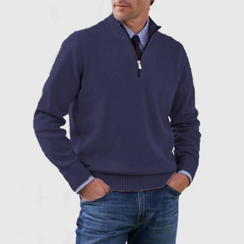 Sweter Męski z Półgolfem - Komfort i Elegancja na Co Dzień