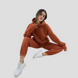 Zestaw Hoodie i Jogger dla kobiet – Relaksacyjne zimowe ubrania domowe