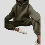 Zestaw Hoodie i Jogger dla kobiet – Relaksacyjne zimowe ubrania domowe