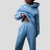 Zestaw Hoodie i Jogger dla kobiet – Relaksacyjne zimowe ubrania domowe