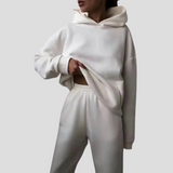 Zestaw Hoodie i Jogger dla kobiet – Relaksacyjne zimowe ubrania domowe