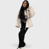 Kaja - Miękki płaszcz z pluszu