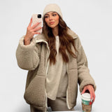 Kaja - Miękki płaszcz z pluszu