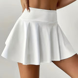 Jupe-short plissée de sport femme avec poche pratique, style décontracté, idéale pour le printemps et l'été
