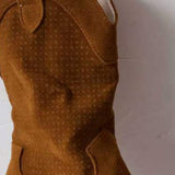 Amanda – Bottes pour femmes à talons moyens en daim brûlé