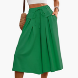 Jupe-culotte ample femme style élégant pour l'été, coupe large et décontractée