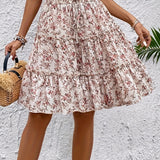 Jupe Midi Femme Élégante à Imprimé Fleuri Bohème – Look Estival Décontracté
