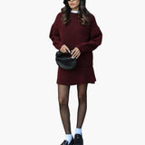 Ensemble Femme Élégant Pull et Jupe Style Décontracté Chic Automne Hiver