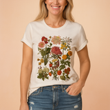 Jagoda | T-shirt z Roślinnym Motywem