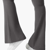 Legging cargo de fitness femme coupe évasée push-up taille haute pour sport et loisirs