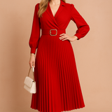 Isabela| Plus Size Elegancka Sukienka do Kolan na Wiosnę