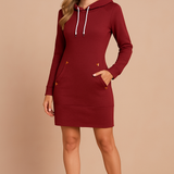 Belle | Sukienka Bluza z Kapturem z Kieszeniami