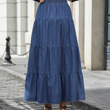 Jupe Longue Femme Élégante Style Bohème pour Printemps Été