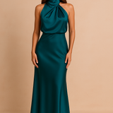 Madelyn | Elegancka Damska Sukienka Midi z Drapowaniem