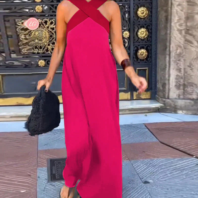 Damska Sukienka Maxi Halter | Bez Rękawów