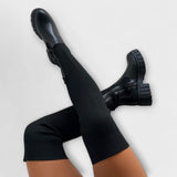 Lureva – Kozaki Overknee z Chunky Sole
