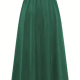 Jupe longue taille haute style paperbag femme élégante et décontractée