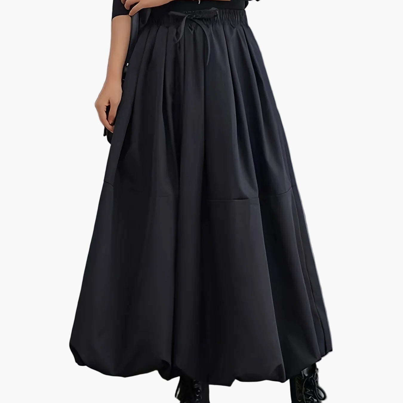 Jupe longue ample femme style bohème chic avec poches élégantes