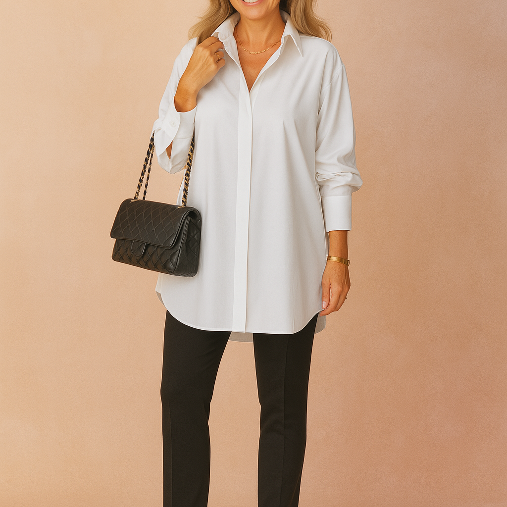Monaco | Elegancka koszulowa bluzka oversize