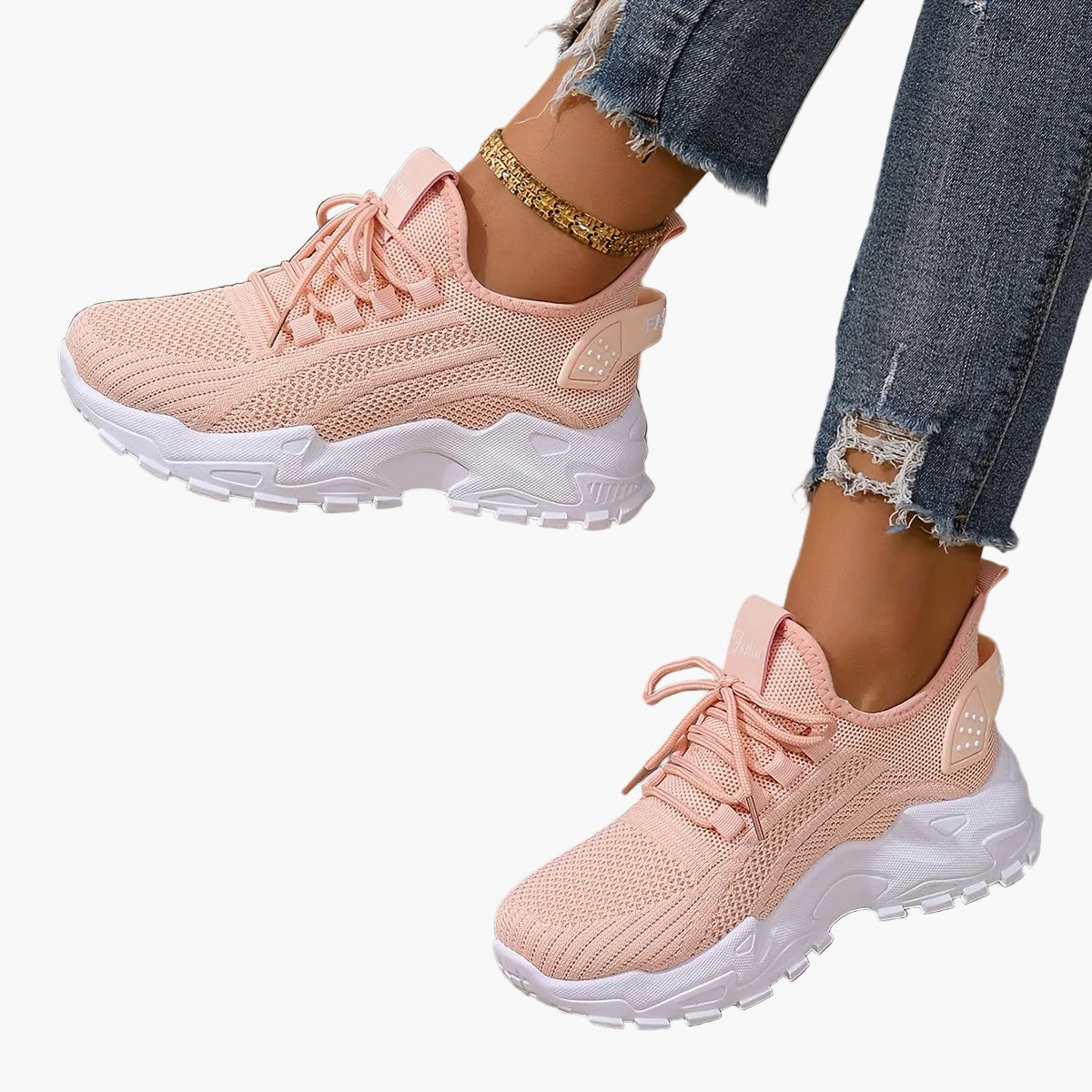 Baskets de sport femme ultra-légères style running pour loisirs et marche