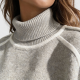 Aurora | Sweter casual z wysokim kołnierzem