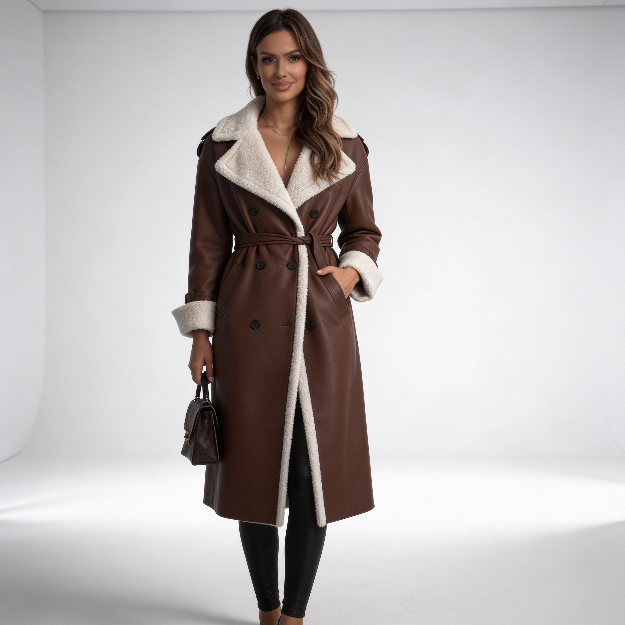 Aleksandra | Elegancki płaszcz z klapami