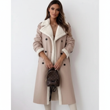 Aleksandra | Elegancki płaszcz z klapami