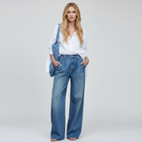 Milena | Jeansy wysokiej jakości z szeroką nogawką