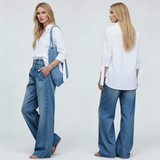 Milena | Jeansy wysokiej jakości z szeroką nogawką