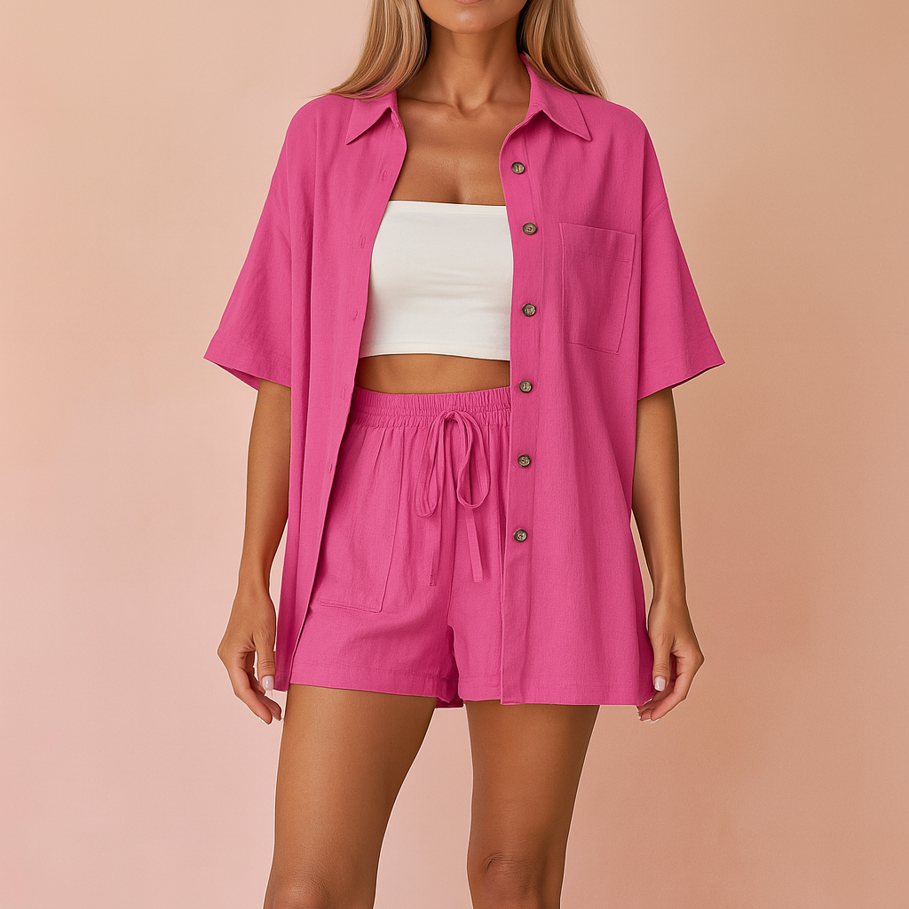 Kirra | Wygodny, luźny top i swobodny krótki zestaw